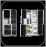 Universal Fridge: Doors Open & Closed