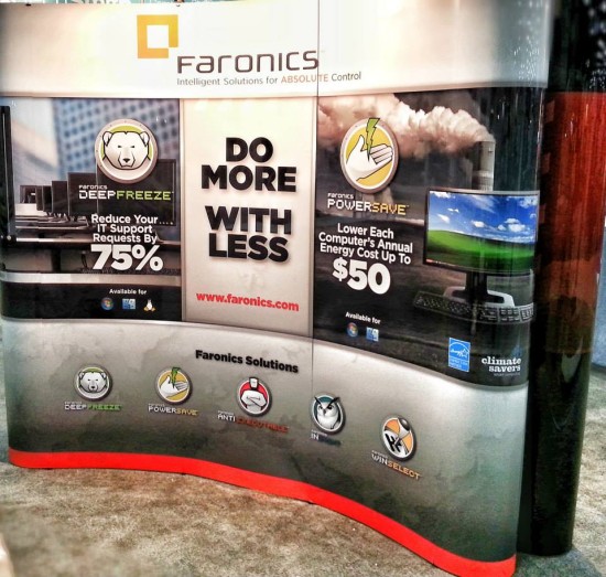 Faronics Do More With Less Booth
