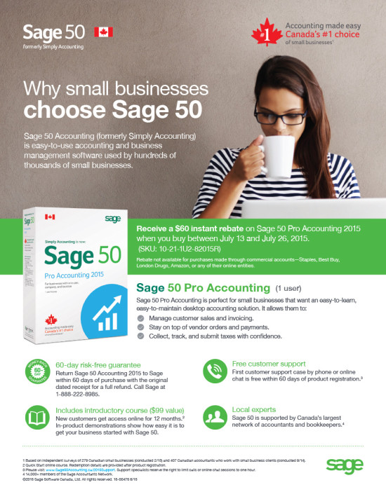 Sage 50 Canada - Ingram Micro Promo Flyer