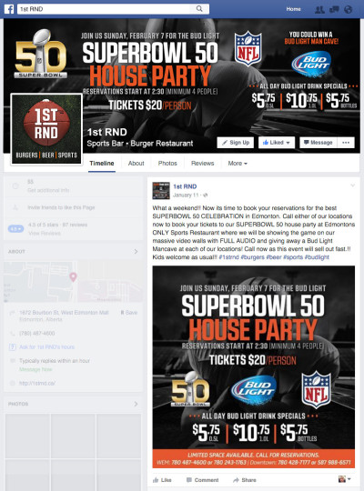 1st RND - Super Bowl 50 Facebook Graphics