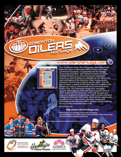 Edmonton Oilers Heritage Ad