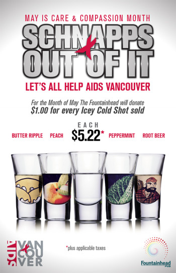 AIDS Vancouver Fundraiser - Schnapps Out Of It