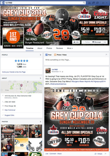 CFL - Grey Cup 2014 - Facebook Banners