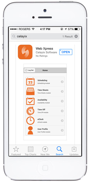 Celayix WebXpress - App Store iPhone