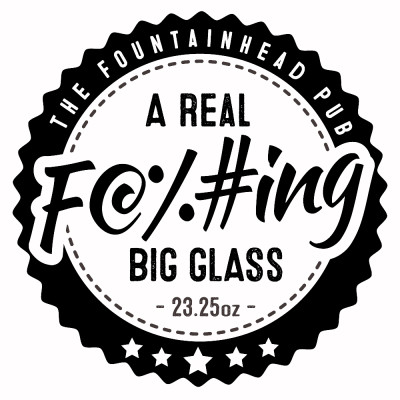 A Real F@%#ing Big Glass Logo