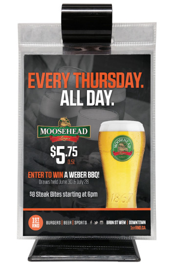 1st RND - Moosehead Lager Special - Table Topper