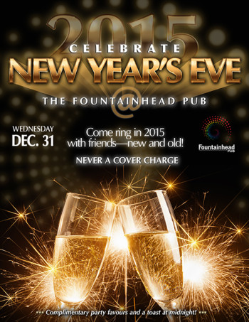 New Year's Eve @ The Fountainhead Pub - Poster