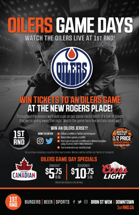 1st RND - Oilers Game Days 2016 Promo Poster
