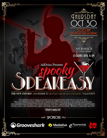Spooky Speakeasy - Promotional Poster