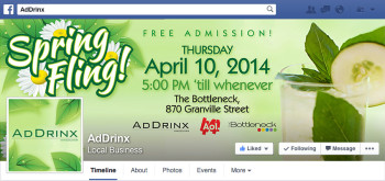 AdDrinx Spring Fling 2014 - Facebook Cover Photo
