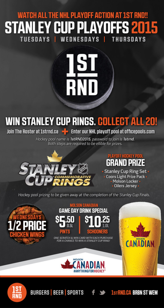 1st RND Stanley Cup Playoffs 2015 MailChimp Email 600px