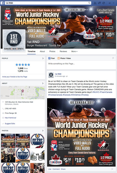 1st RND WHJC 2015 Event - Facebook Profile Cover Photo & News Feed Banner